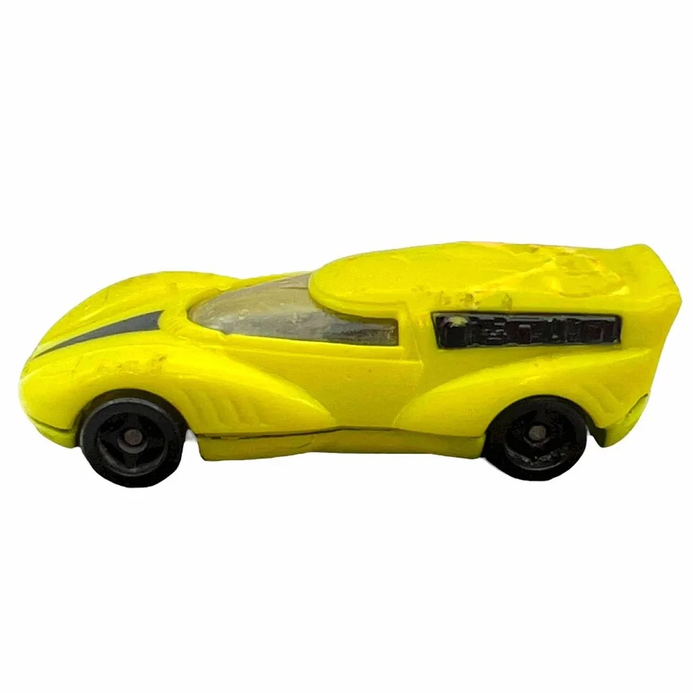 Hot Wheels 1991 Mattel Yellow Futuristic Race Car Diecast Vintage VT ID‎ China